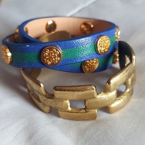 Rustic Cuff Set, Meagan Wrap Bracelet & Audie Chain Cuff